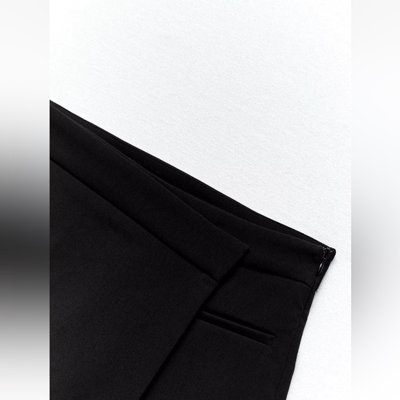 NWT ZARA Asymmetric High-Waist Wrap Skort - Picture 4 of 10